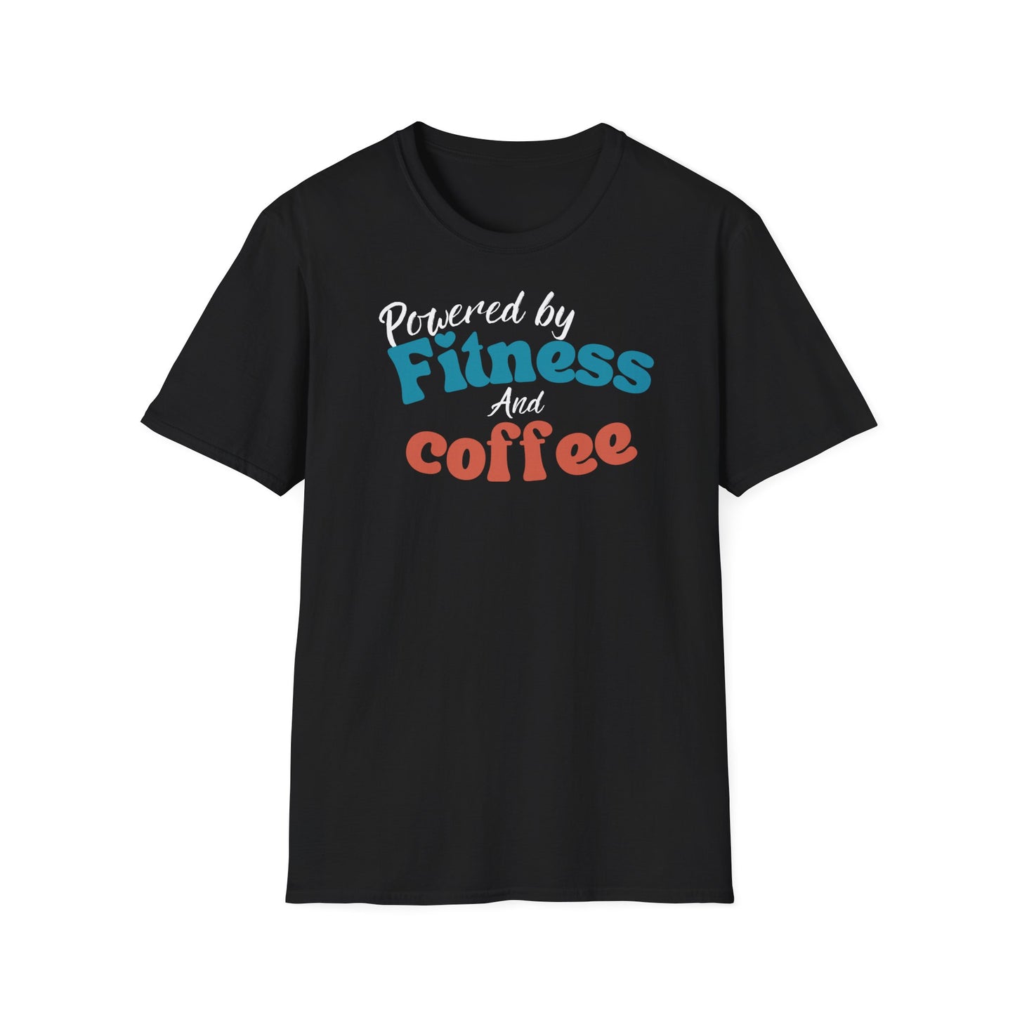 Powered by fitness and coffee T-shirt