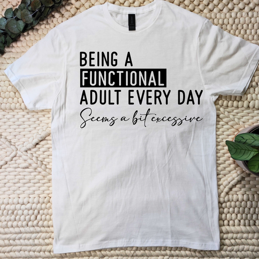 Functional adult T-shirt