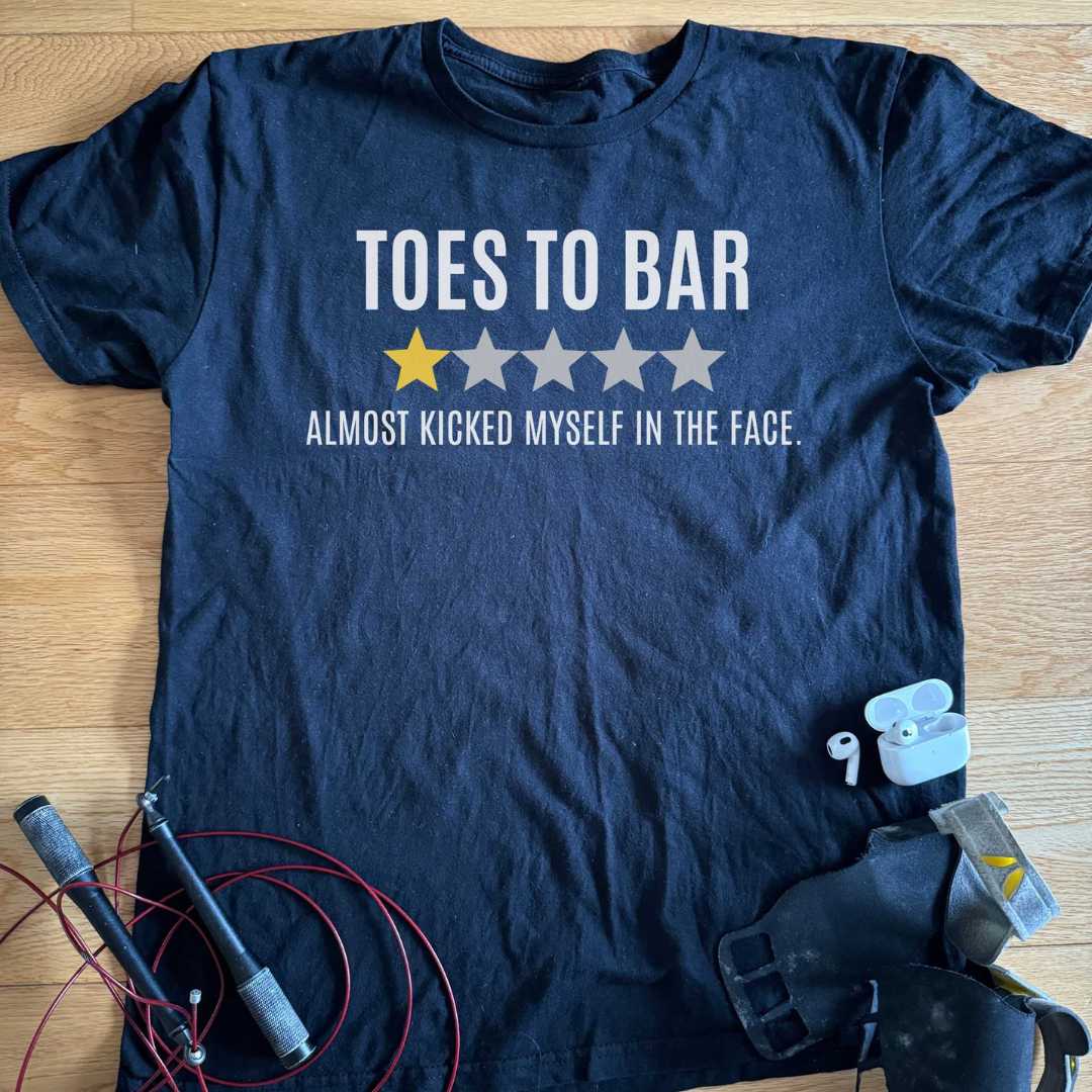 Toes to bar review T-shirt