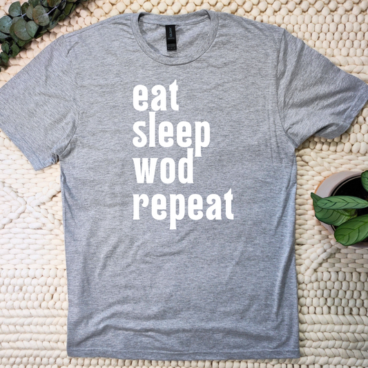 Eat sleep wod repeat T-shirt