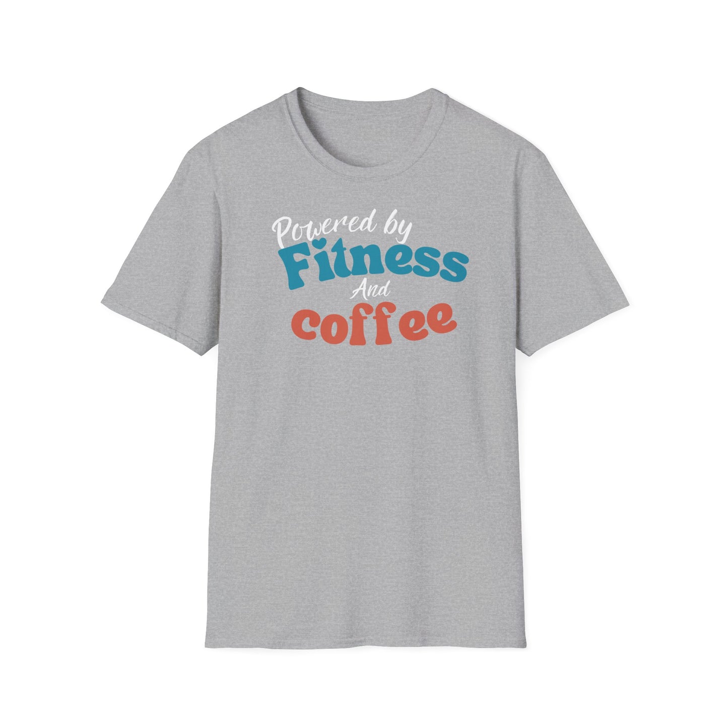 Powered by fitness and coffee T-shirt