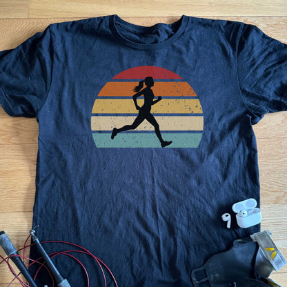 Sunset Runner kvinna T-shirt