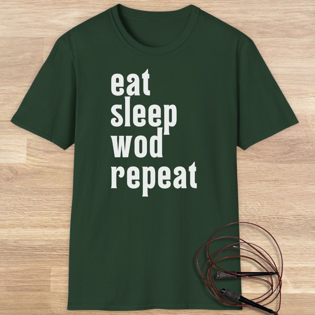 Eat sleep wod repeat T-shirt