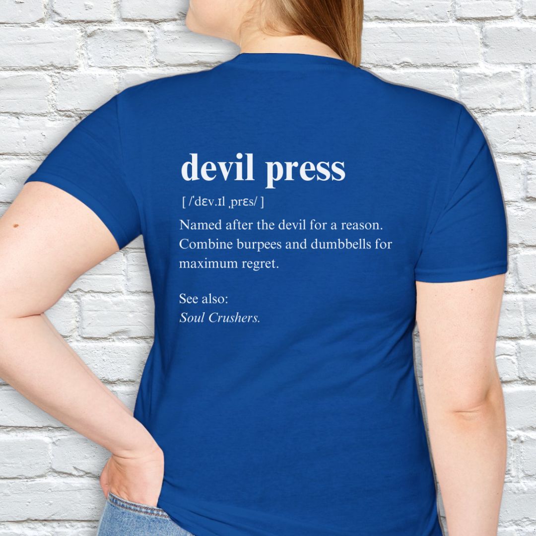 Devil press description T-shirt