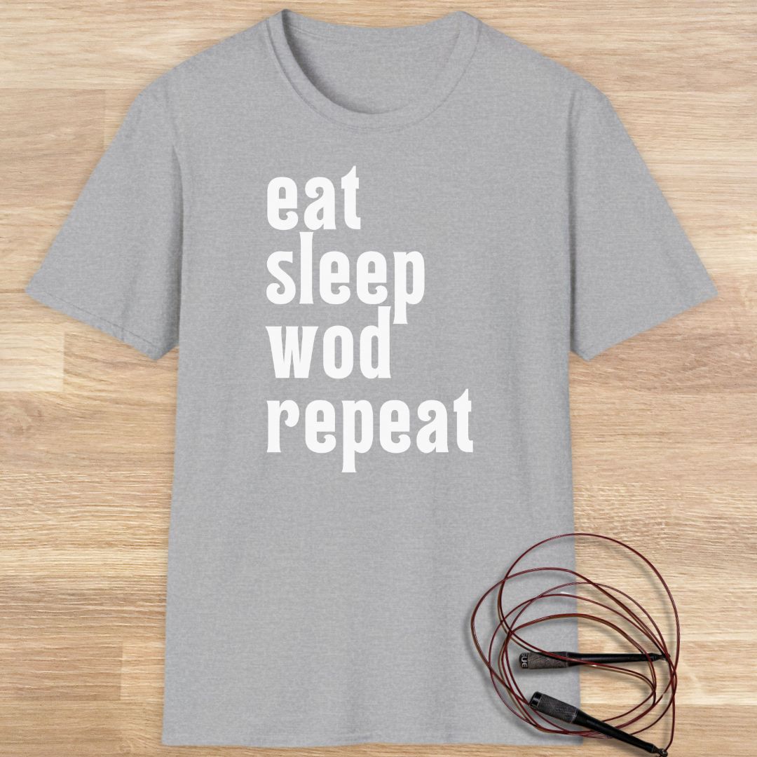 Eat sleep wod repeat T-shirt