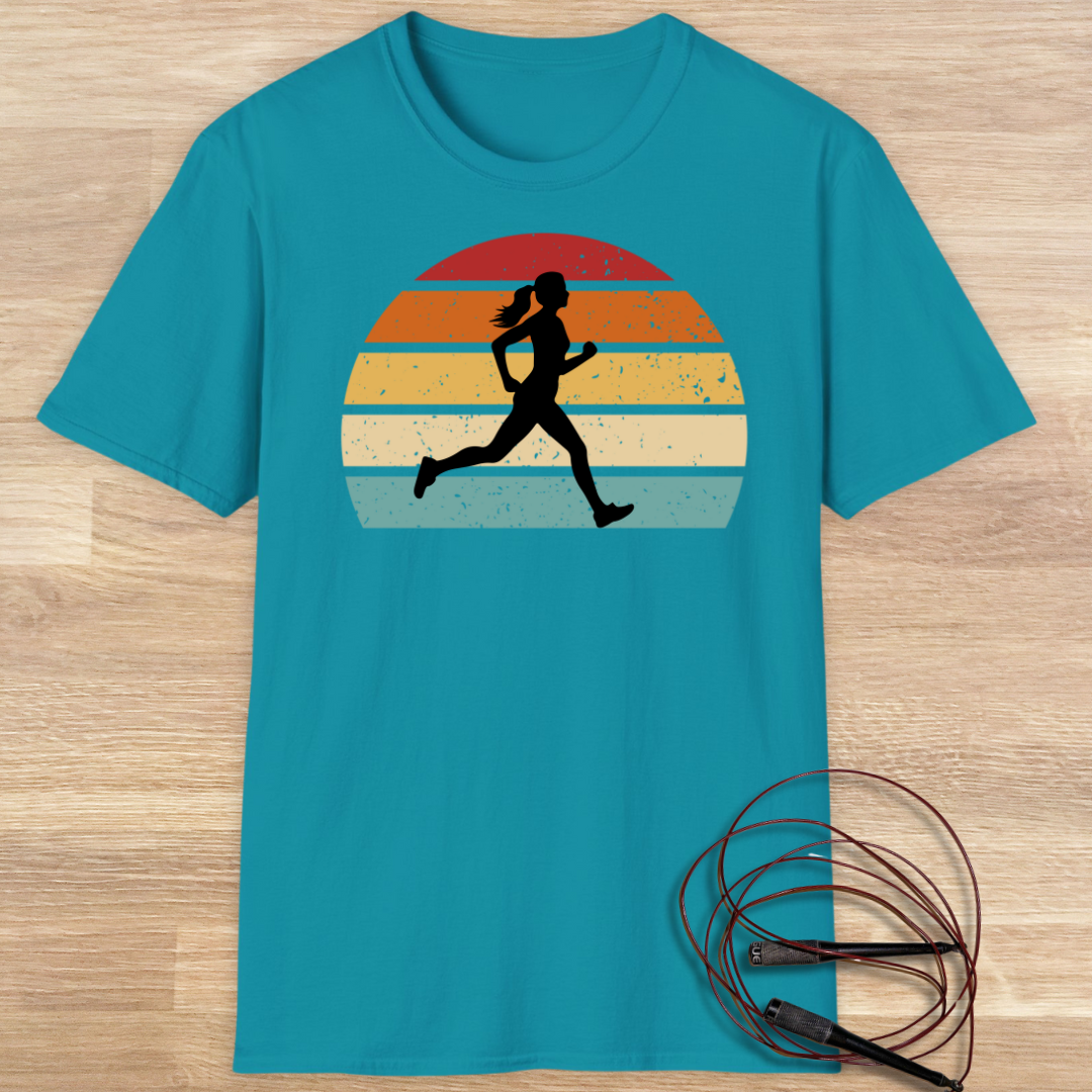 Sunset Runner kvinna T-shirt