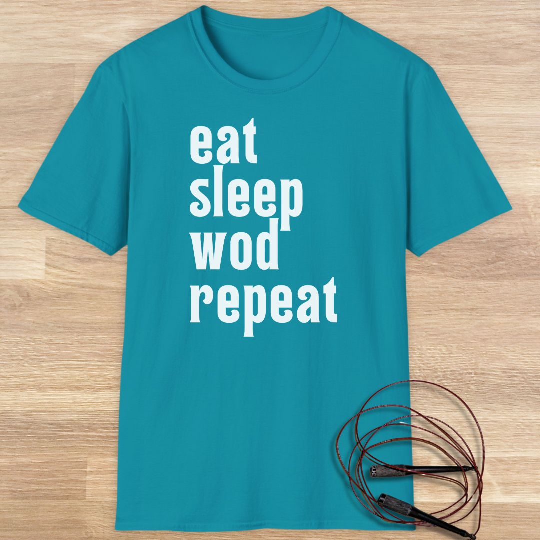 Eat sleep wod repeat T-shirt