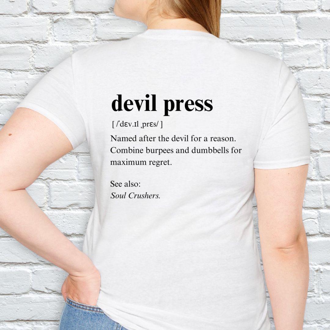 Devil press description T-shirt